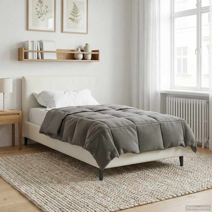 Duvet Invernale Grigio chiaro 135 x 200 cm Microfibra | homemem39