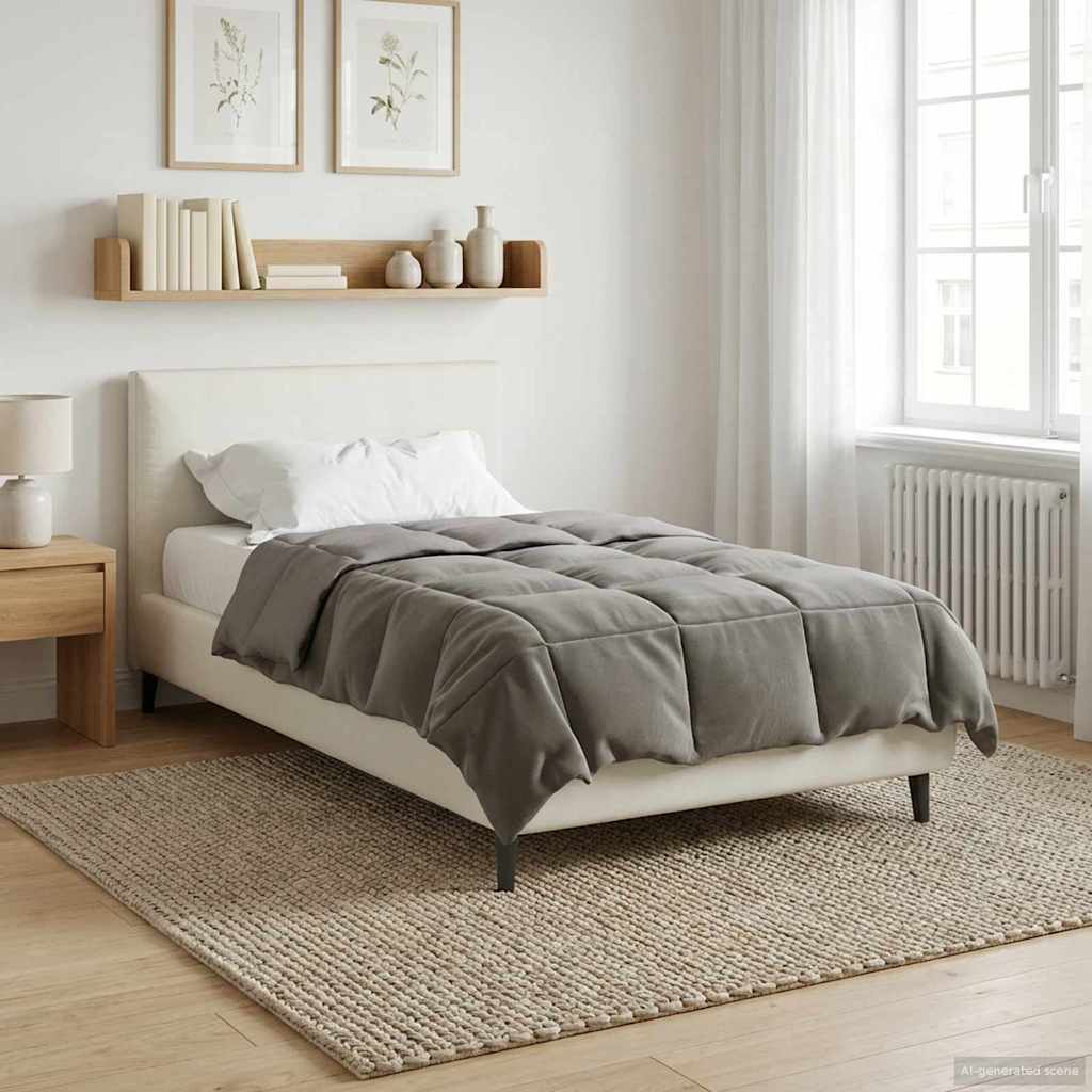 Duvet Invernale Grigio chiaro 155 x 220 cm Microfibra | homemem39