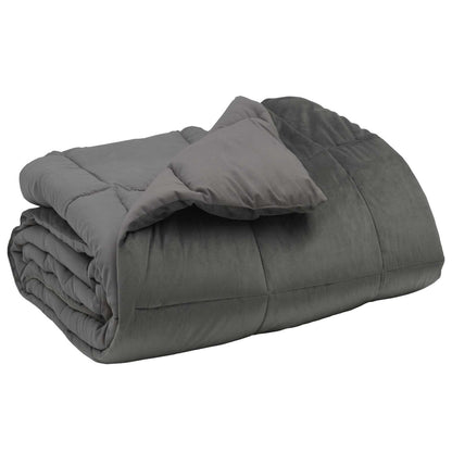 Duvet Invernale Grigio chiaro 240 x 260 cm Microfibra
