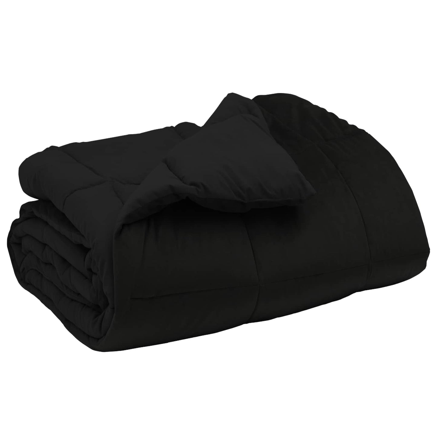 Duvet Invernale Trapuntato Nero 140 x 220 cm Microfibra | homemem39