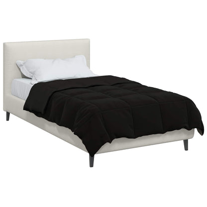 Duvet Invernale Trapuntato Nero 140 x 220 cm Microfibra | homemem39