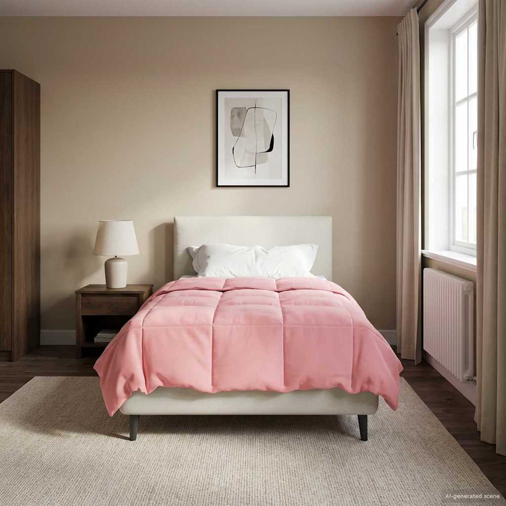 Duvet Invernale Trapuntato Rosa 135 x 200 cm Microfibra | homemem39