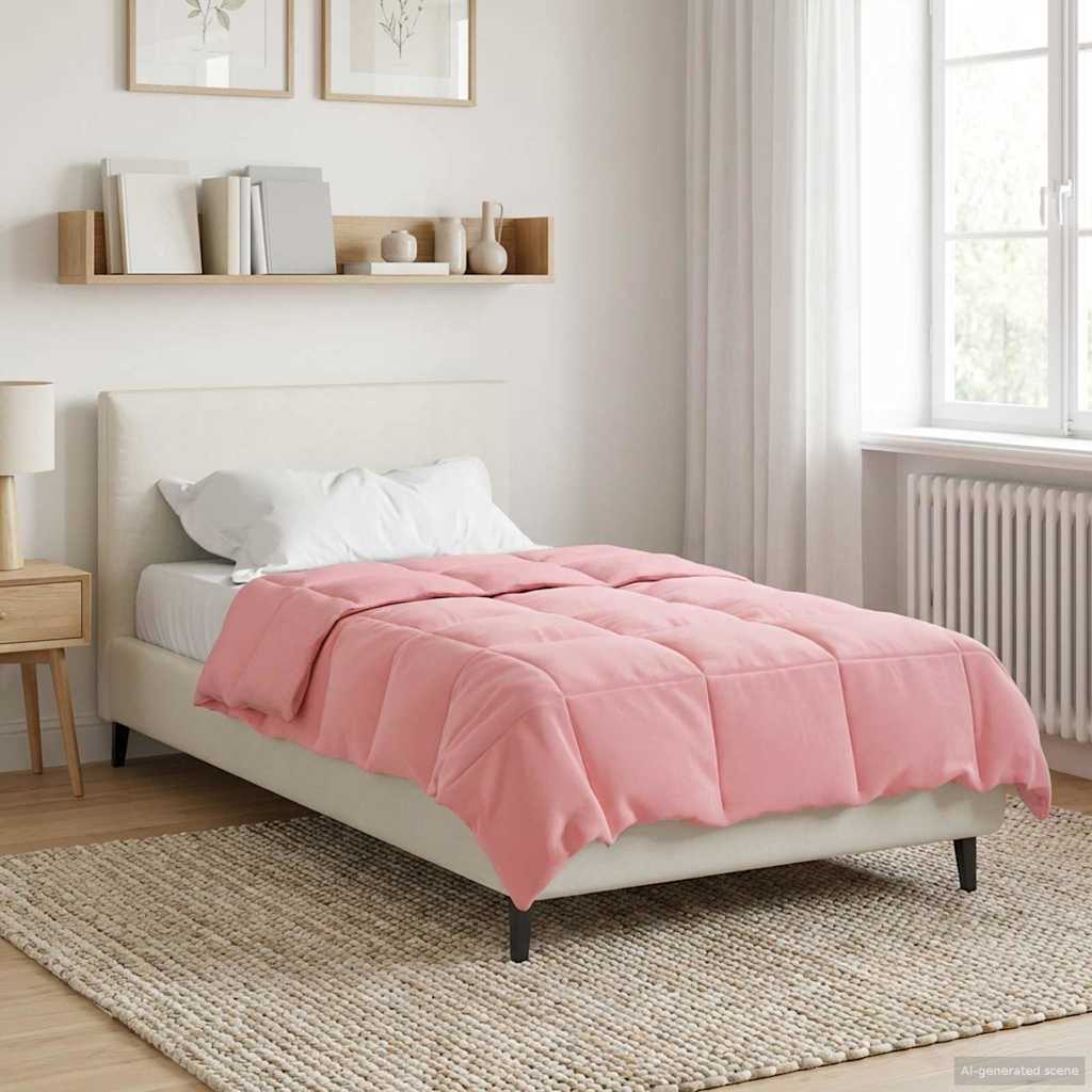 Duvet Invernale Trapuntato Rosa 140 x 200 cm Microfibra | homemem39