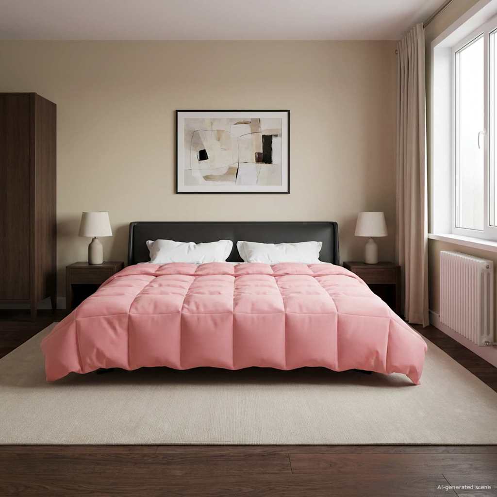 Duvet Invernale Trapuntato Rosa 200 x 200 cm Microfibra | homemem39