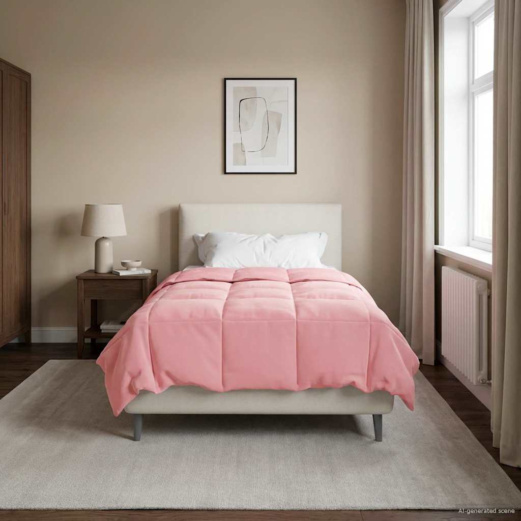 Duvet Invernale Trapuntato Rosa 140 x 220 cm Microfibra | homemem39
