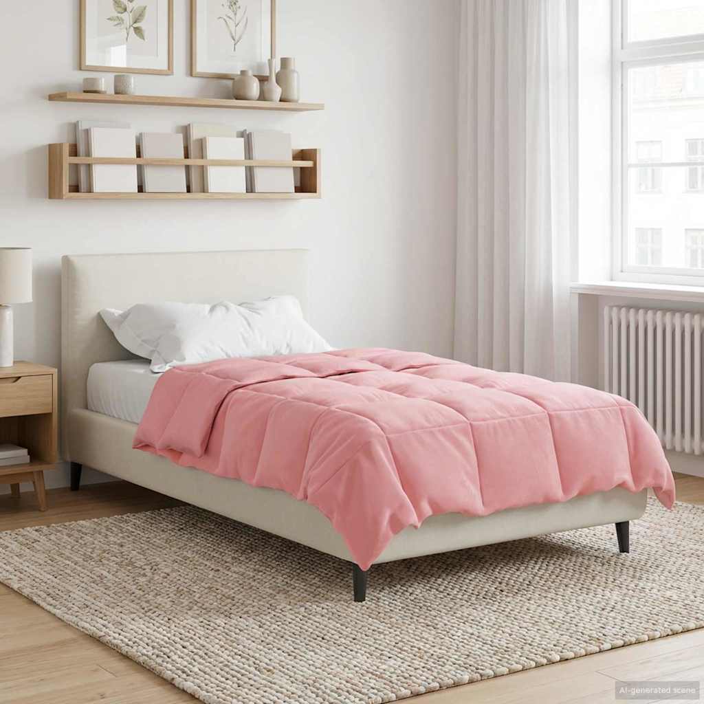 Duvet Invernale Trapuntato Rosa 155 x 220 cm Microfibra | homemem39