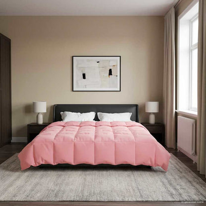 Duvet Invernale Trapuntato Rosa 200 x 220 cm Microfibra | homemem39