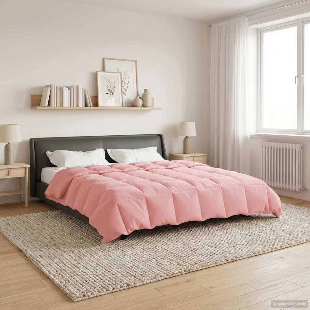 Duvet Invernale Trapuntato Rosa 220 x 240 cm Microfibra | homemem39
