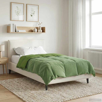 Duvet Invernale Trapuntato Verde 135 x 200 cm Microfibra | homemem39