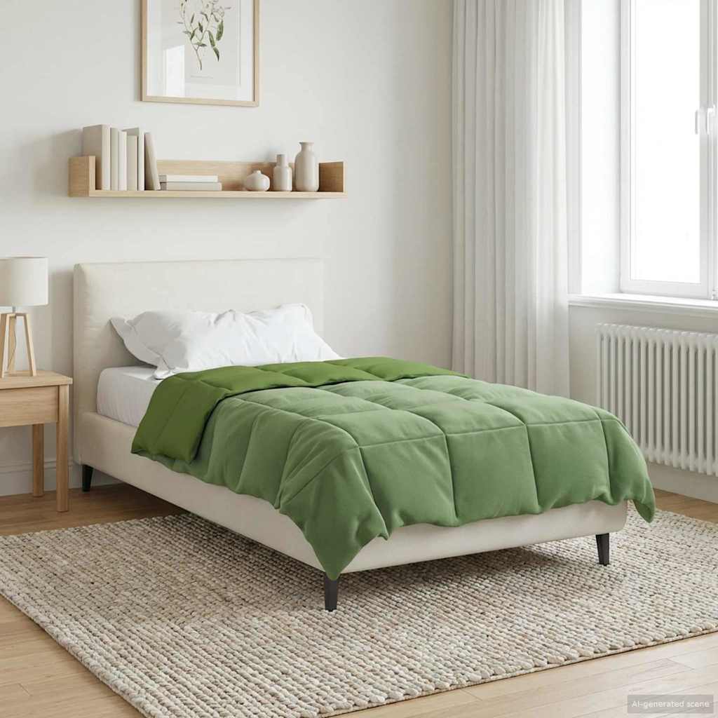 Duvet Invernale Trapuntato Verde 155 x 220 cm Microfibra | homemem39