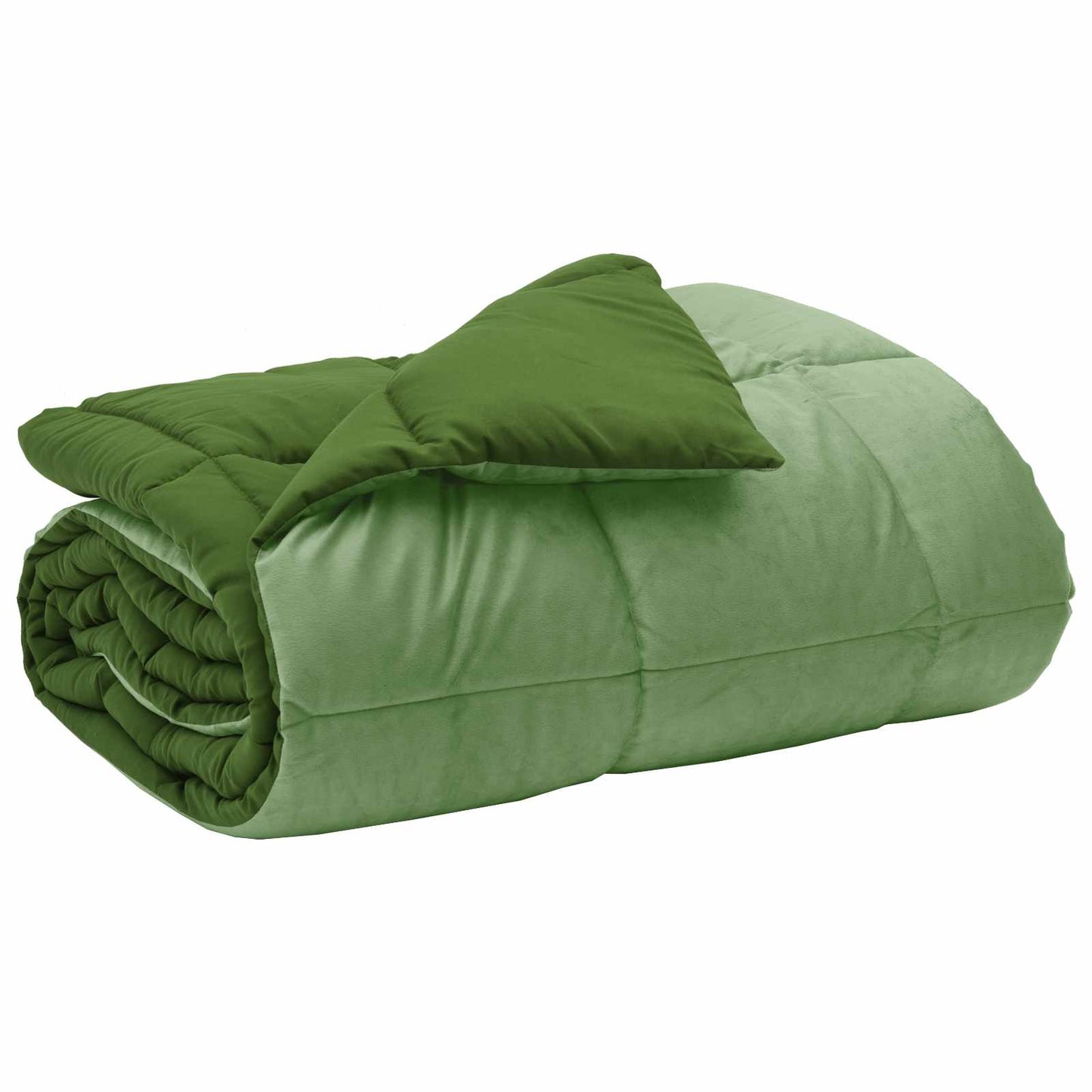 Duvet Invernale Trapuntato Verde 240 x 260 cm Microfibra | homemem39