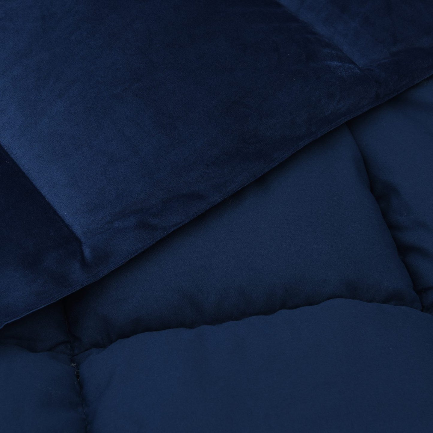 Duvet Invernale Trapuntato Blu Scuro 200 x 220 cm Microfibra | homemem39