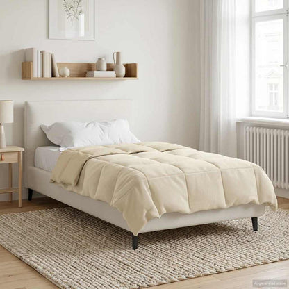 Duvet Invernale Trapuntato Crema 140 x 200 cm Microfibra | homemem39