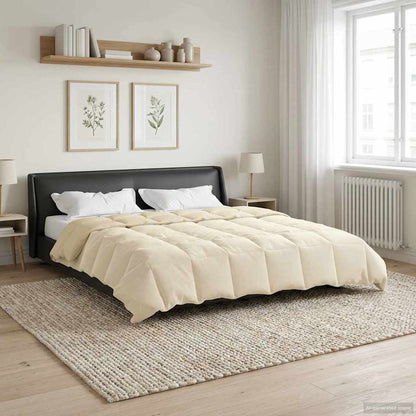Duvet Invernale Trapuntato Crema 200 x 240 cm Microfibra | homemem39