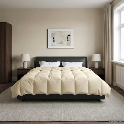 Duvet Invernale Trapuntato Crema 220 x 240 cm Microfibra | homemem39