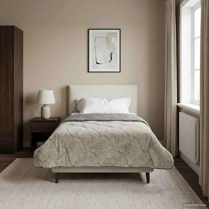 Duvet Estivo Trapuntato Grigio chiaro 155 x 200 cm | homemem39