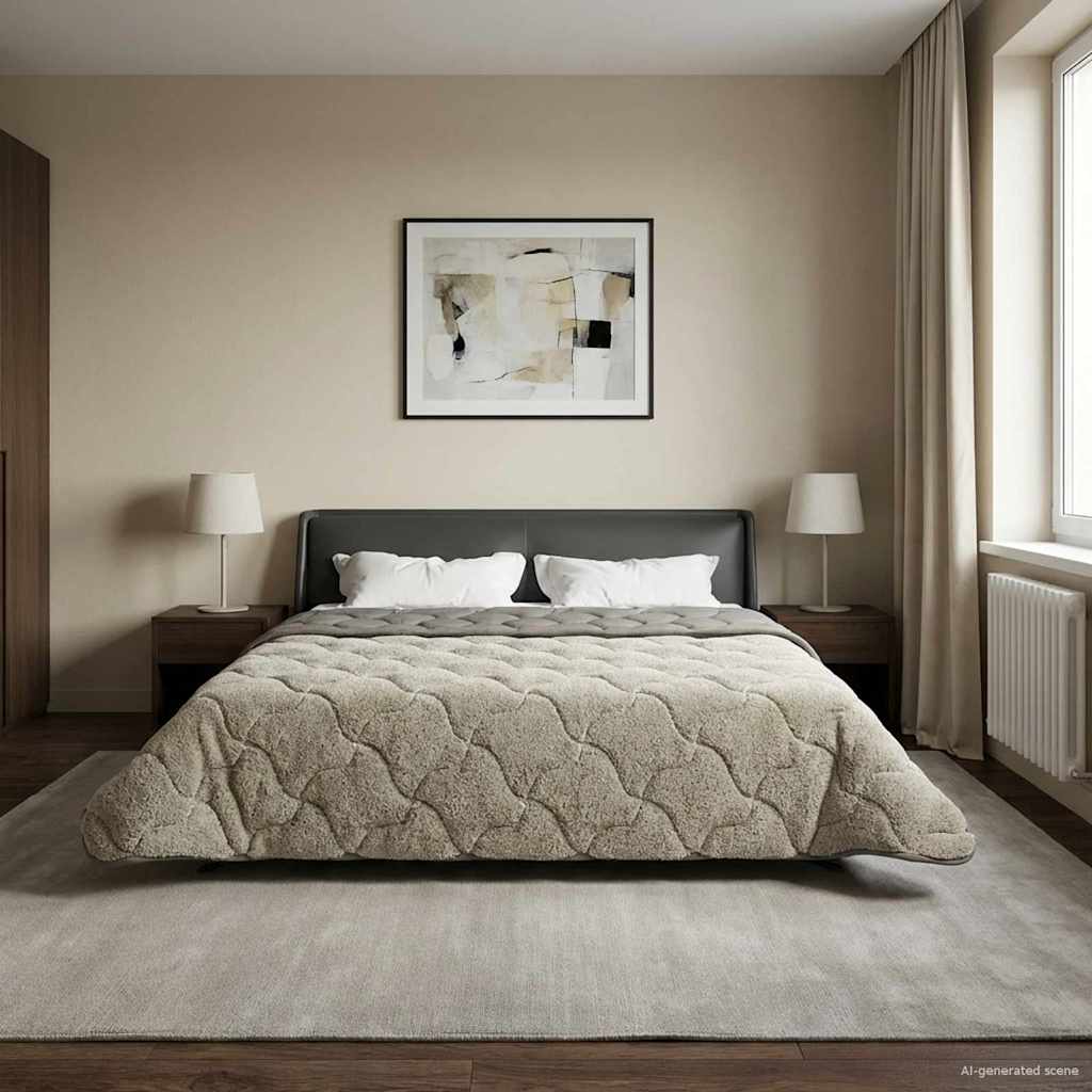 Duvet Estivo Trapuntato Grigio chiaro 200 x 200 cm | homemem39