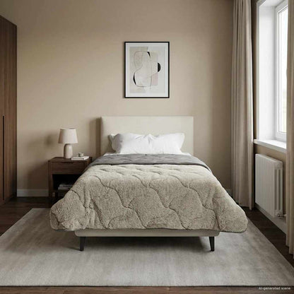 Duvet Estivo Trapuntato Grigio chiaro 155 x 220 cm | homemem39