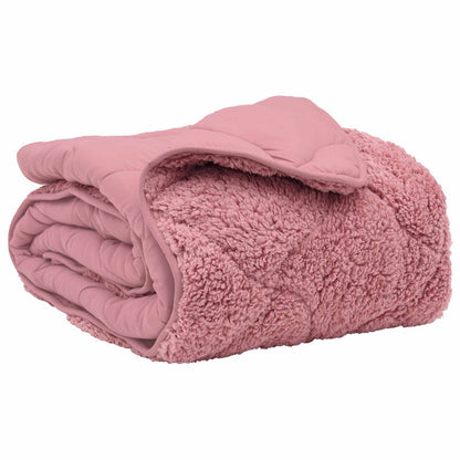 Duvet Estivo Rosa 200 x 240 cm Microfibra e Fleece Teddy | homemem39