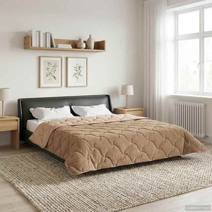 Duvet Estivo Talpa 200 x 200 cm Microfibra e Fleece Teddy