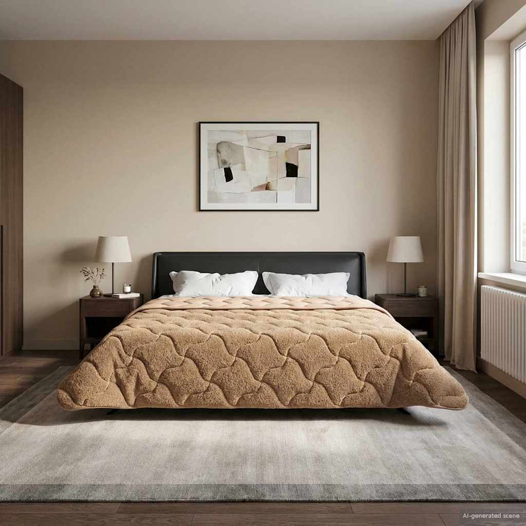 Duvet Estivo Talpa 200 x 220 cm Microfibra e Fleece Teddy | homemem39