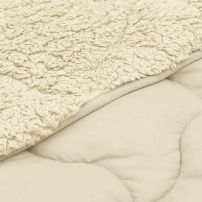 Duvet Estivo Crema 200 x 240 cm Microfibra e Fleece Teddy | homemem39