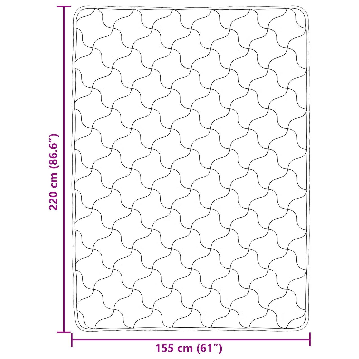 Duvet Estivo Crema 155 x 220 cm Microfibra e Fleece Teddy | homemem39