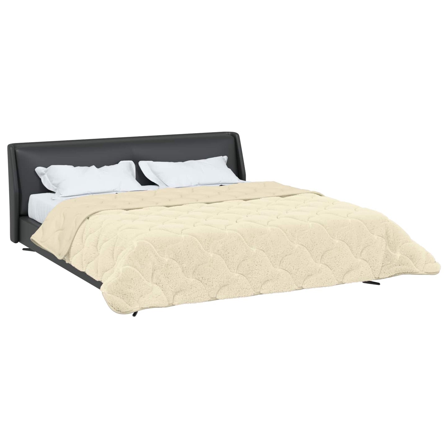 Duvet Estivo Crema 220 x 260 cm Microfibra e Fleece Teddy | homemem39