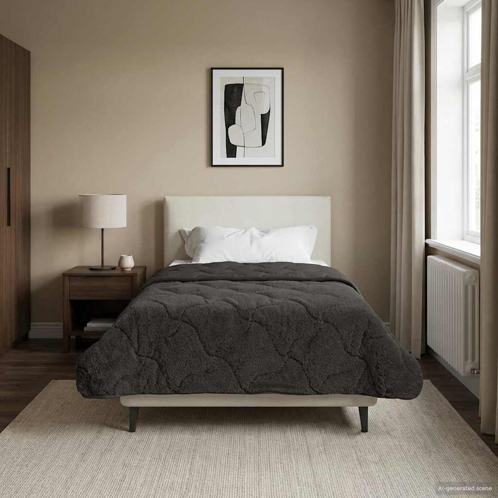 Piumone Completo Annuale Trapuntato Antracite 140 x 220 cm | homemem39