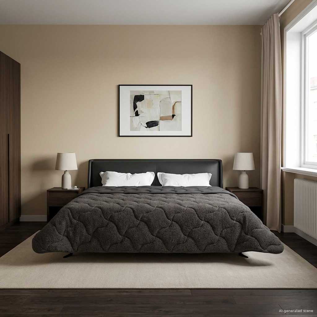 Piumone Completo Annuale Trapuntato Antracite 200 x 220 cm | homemem39