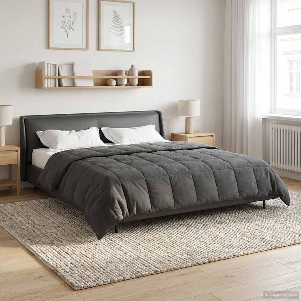 Piumone Completo Annuale Trapuntato Antracite 220 x 260 cm | homemem39