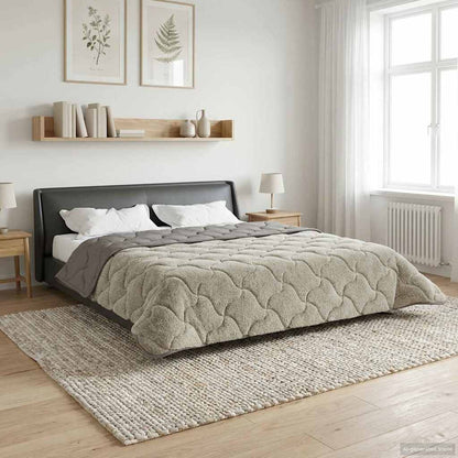 Piumone Completo Annuale Trapuntato Grigio chiaro 200 x 200 cm | homemem39