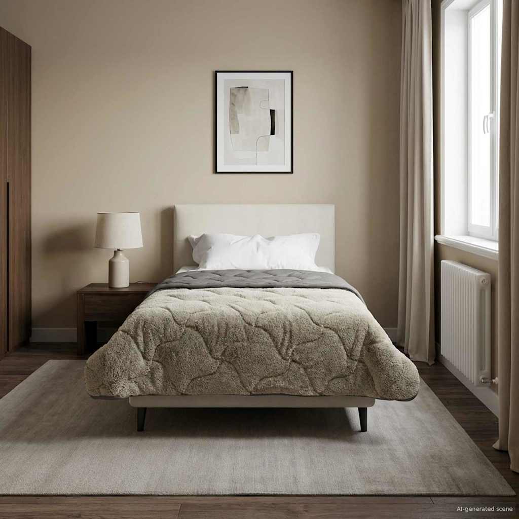 Piumone Completo Annuale Trapuntato Grigio chiaro 155 x 220 cm | homemem39
