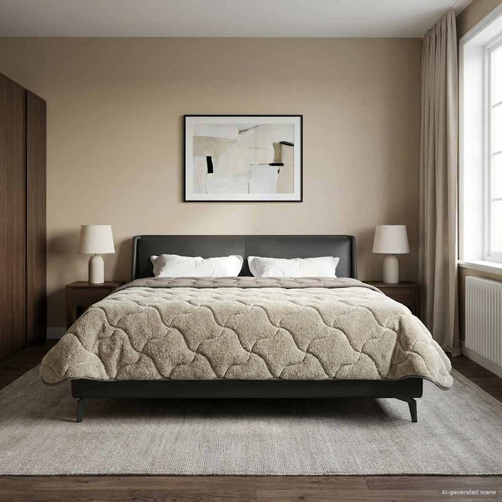 Piumone Completo Annuale Trapuntato Grigio chiaro 220 x 240 cm | homemem39