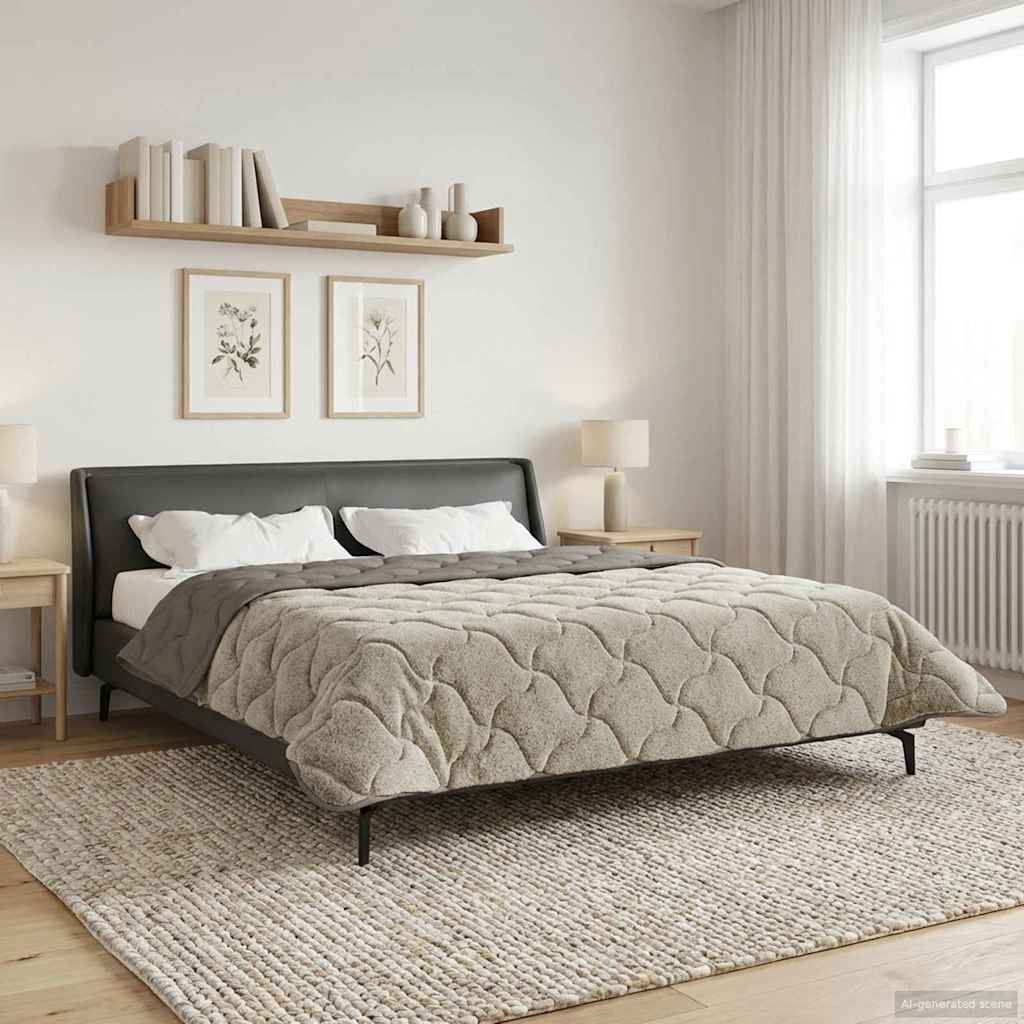 Piumone Completo Annuale Trapuntato Grigio chiaro 220 x 260 cm | homemem39