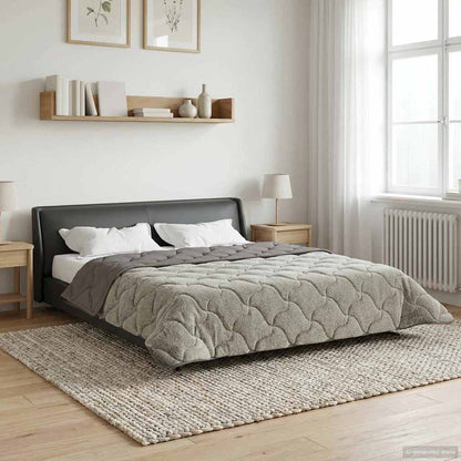 Piumone Completo Annuale Trapuntato Grigio chiaro 240 x 260 cm | homemem39
