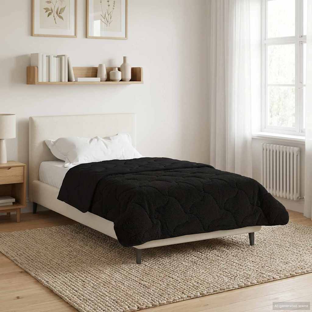 Piumone Completo Annuale Trapuntato Nero 135 x 200 cm | homemem39