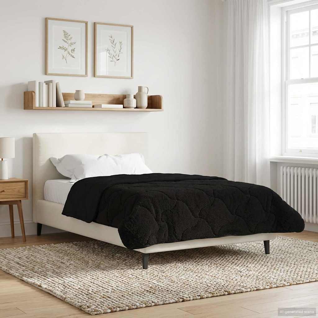 Piumone Completo Annuale Trapuntato Nero 155 x 200 cm | homemem39