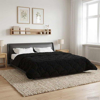 Piumone Completo Annuale Trapuntato Nero 200 x 240 cm | homemem39