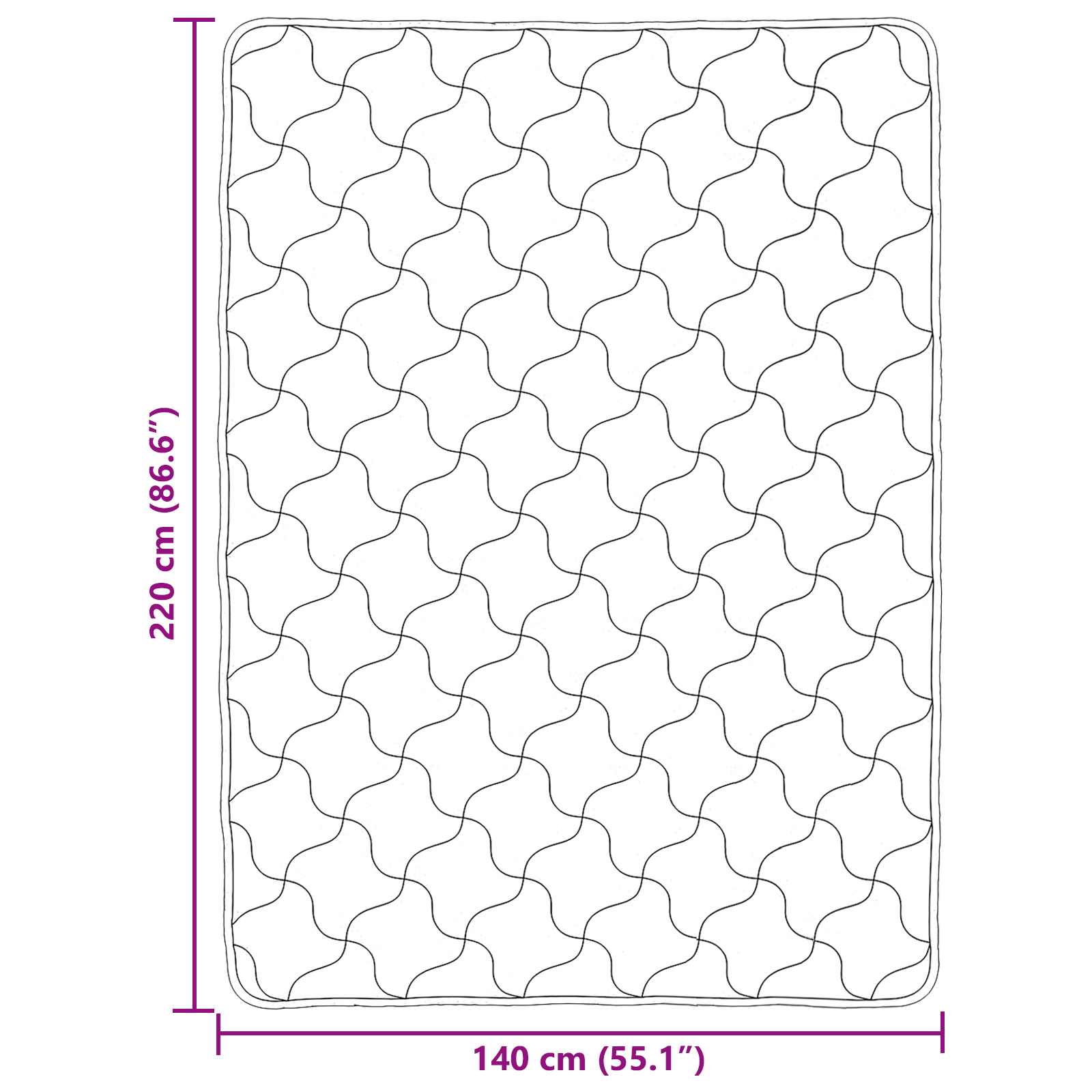 Piumone Completo Annuale Trapuntato Nero 140 x 220 cm | homemem39