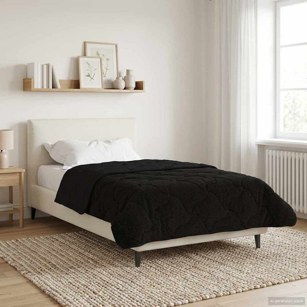 Piumone Completo Annuale Trapuntato Nero 155 x 220 cm | homemem39