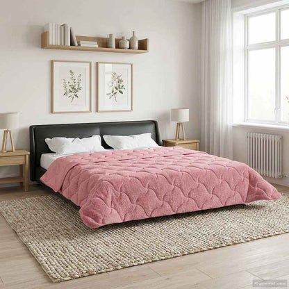 Piumone Completo Annuale Trapuntato Rosa 220 x 260 cm | homemem39