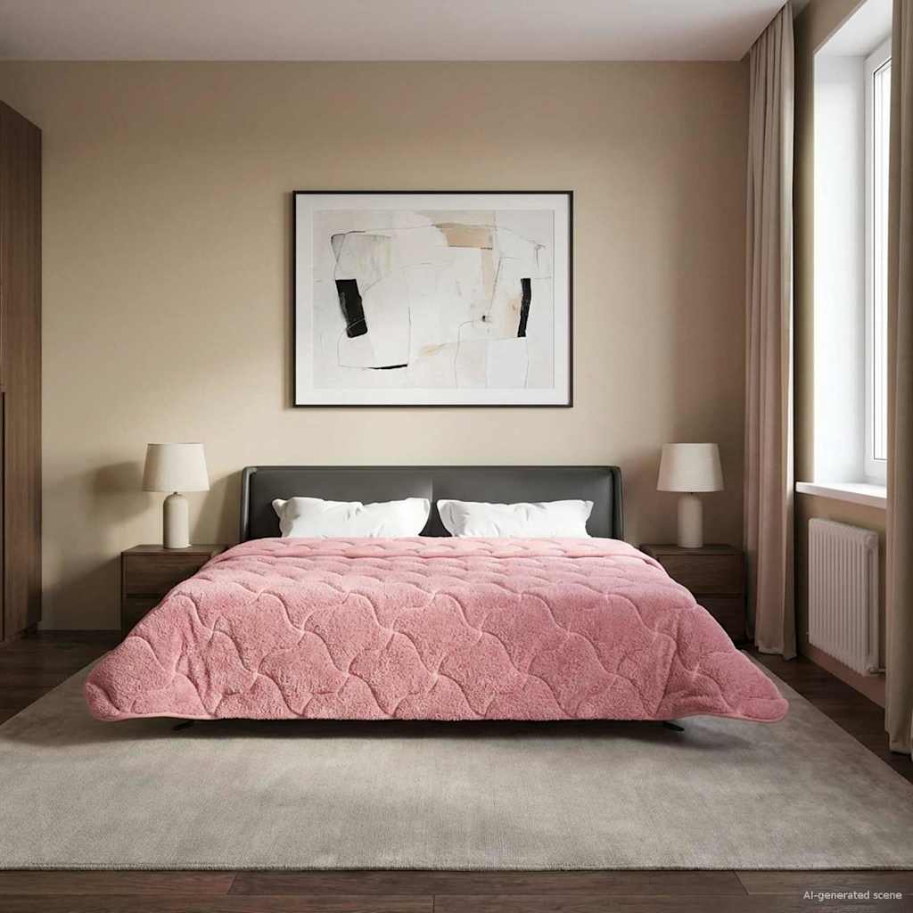 Piumone Completo Annuale Trapuntato Rosa 240 x 260 cm | homemem39