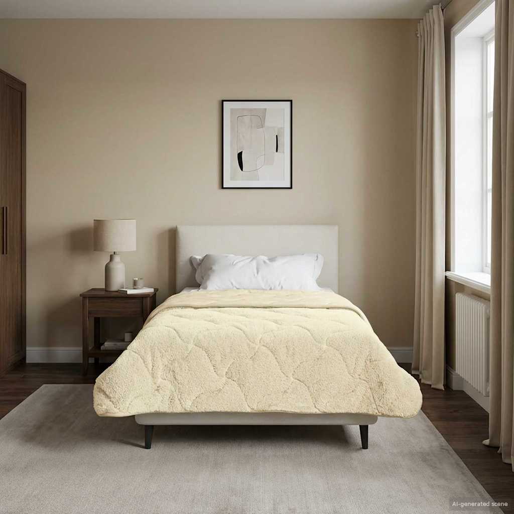 Piumone Completo Annuale Trapuntato Crema 135 x 200 cm | homemem39