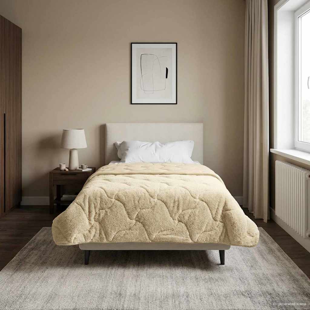 Piumone Completo Annuale Trapuntato Crema 155 x 200 cm | homemem39