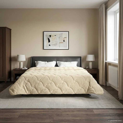 Piumone Completo Annuale Trapuntato Crema 200 x 220 cm | homemem39