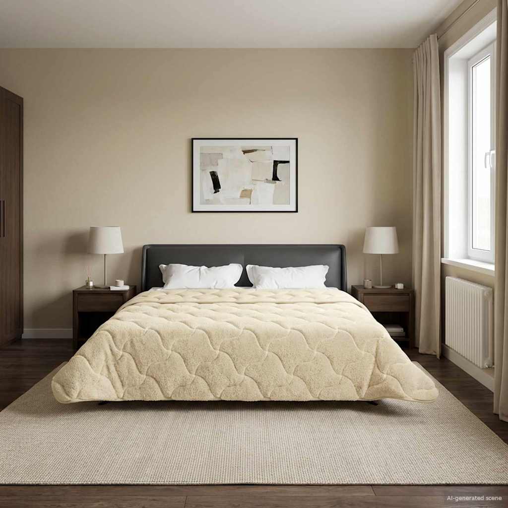 Piumone Completo Annuale Trapuntato Crema 220 x 260 cm | homemem39