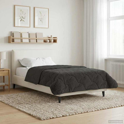 Duvet Invernale Trapuntato Antracite 140 x 220 cm