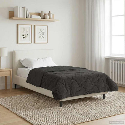 Duvet Invernale Trapuntato Antracite 155 x 200 cm