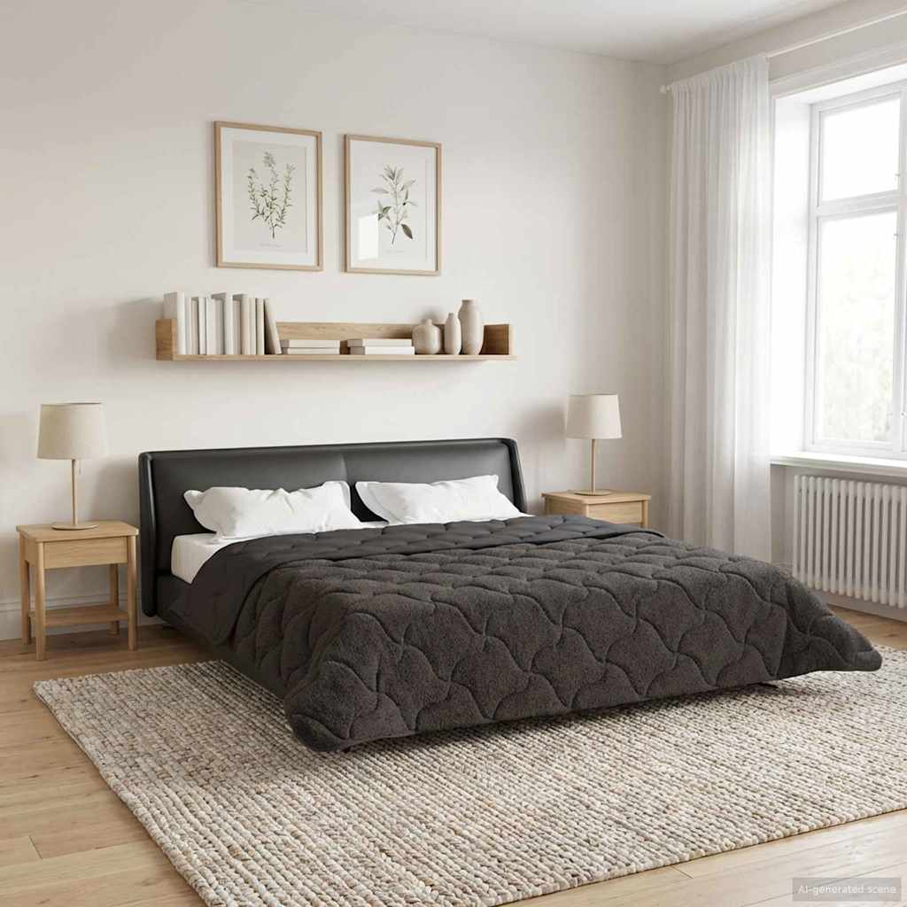 Duvet Invernale Trapuntato Antracite 200 x 240 cm | homemem39